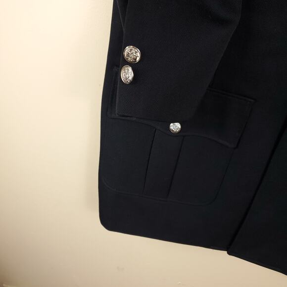 Vintage Army Dress Wool Jacket with American Flag Patch Size 42R - Picture 5 of 12